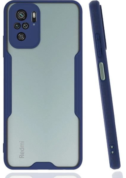 Xiaomi Redmi Note 10 Kılıf Platin Silikon - Lacivert Dpmah
