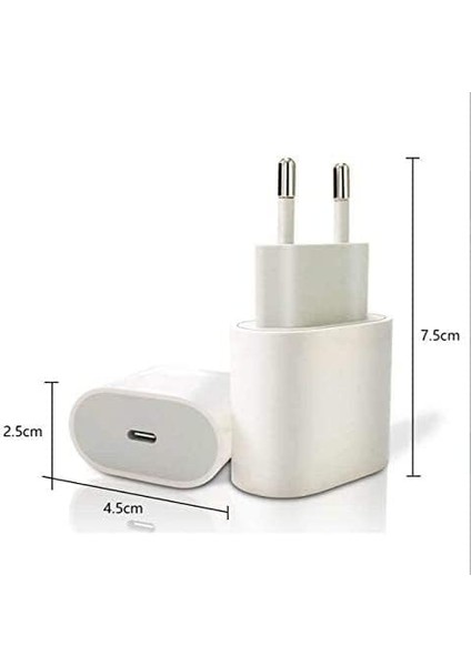 Apple Samsung 20 Watt Type-C Pd Hızlı Şarj Başlık Adaptör - Yerli Üretim - Türkiye'de Üretilmiştir