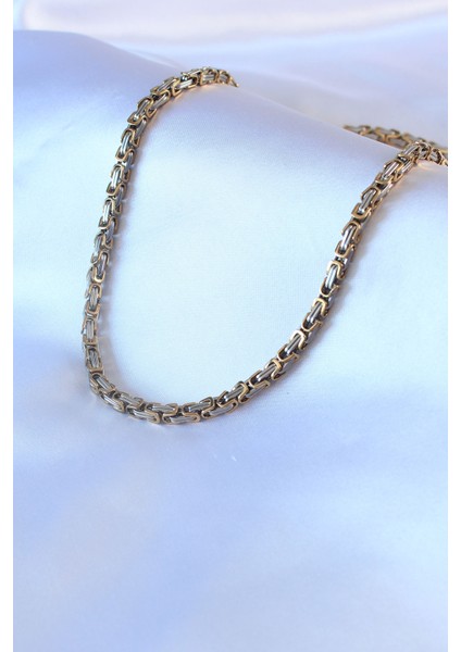 316L Çelik Mix Renk Kral Zincir Model Erkek Kolye fiyatları