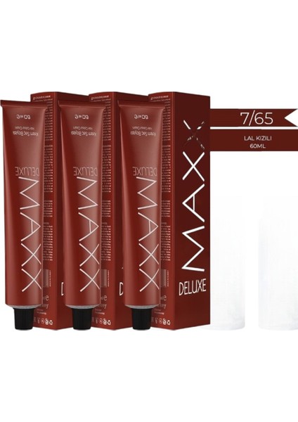 7.65 Lal Kızılı Krem Tüp Boya -60 ml 3 Adet