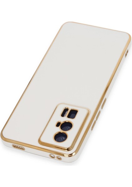 Xiaomi Poco F5 Pro Kılıf Volet Silikon - Beyaz Dpmah