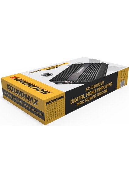 SX-3000.1D-1 Ohm 3000W Rms-Profesyonel-Bas Kumandalı-Mono Anfi