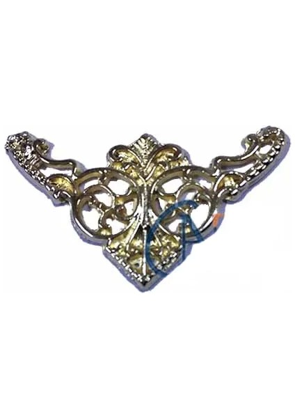 Dekoratif Köşe Süsü, Köşelik - Küçük, 19X34MM, Sarı, 1 Adet