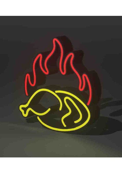 LED Işıklı Chicken Tavuk Restoran