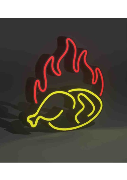 LED Işıklı Chicken Tavuk Restoran