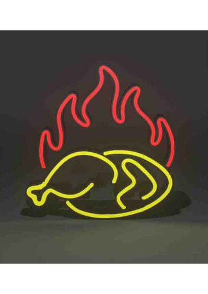 LED Işıklı Chicken Tavuk Restoran
