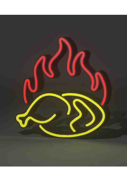 LED Işıklı Chicken Tavuk Restoran