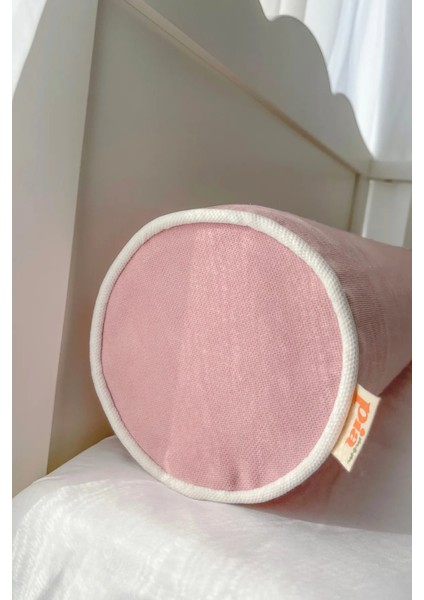 Pembe Beyaz Biyeli Fitilli Silindir Sosis Bumper Yastık fiyatları