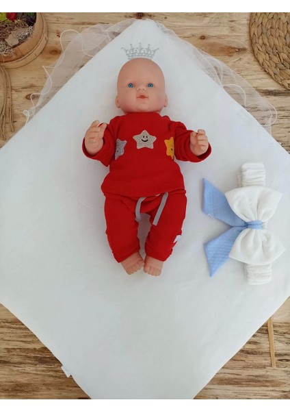 Yenidoğan Bal Peteği My Prince Taç Nakışlı Delüks Kundak Bebek Battaniyesi Mavi fırsatları