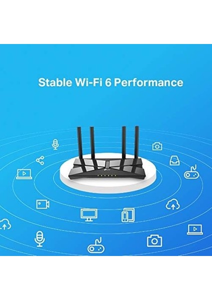 Archer AX10, AX1500 Mbps, Fiber Destekli, 4 Gigabit Lan Bağlantı Noktası, Beamforming, Ofdma, Mu-Mımo, Ebeveyn Denetimleri, Dual-Band Wi-Fi 6 Router