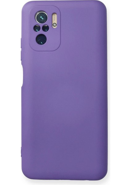 Xiaomi Redmi Note 10 Kılıf Nano Içi Kadife Silikon - Mor Dpmah