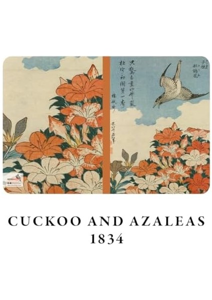Mount Fuji Series I - A6, Hokusai 4'lü Defter Seti I, Çizgisiz, Toplam 192 Sayfa, Her Biri 48 Sayfa, Tel Dikiş, Esnek Kapak, Oval Kenar, Tuval Doku, 60 Gram, Sarı Krem Renk