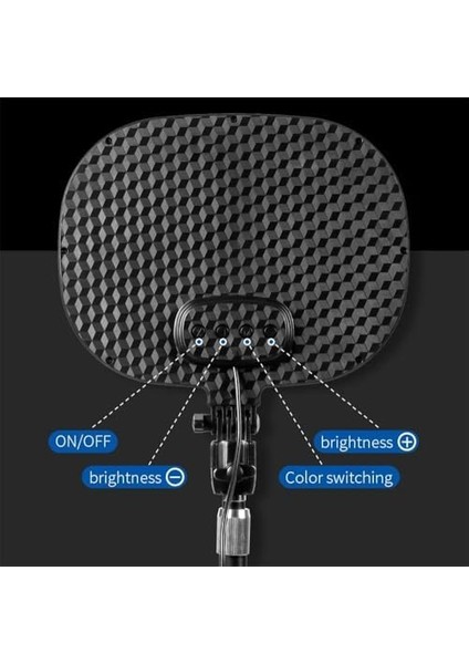 Beyaz Sarı LED Aydınlatma Video ve Fotoğraf Çekimi Için Sürekli Işık Youtuber Twich Yayın Işığı Ürün Göresel Fotoğraflama Tripodlu Aydınlatma 23CM SY-039 (SY-039)