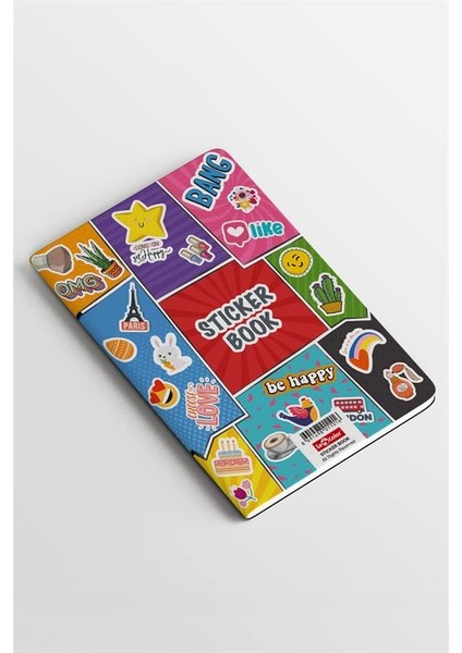 Color Sticker Book 756 Adet Renkli Etiket Bang