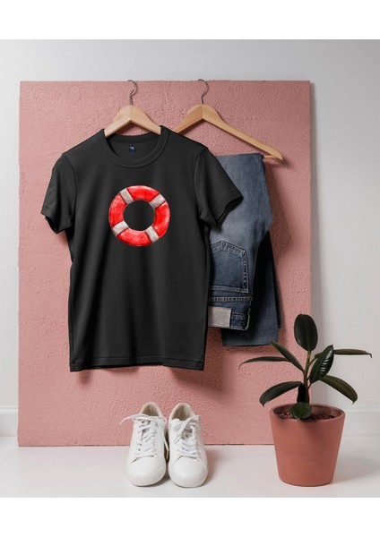 Oversize Can Simidi Tasarım T-Shirt