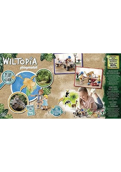 Wiltopia 71011 Hayvan Kurtarma Aracı, 4 Yaş ve Üzeri Çocuklar Için Sürdürülebilir Oyuncaklar