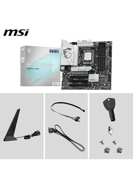 B860M Gamıng Plus Wıfı Soket 1851 Ddr5 8600MHZ(OC) 3xm.2 1x Tb4 HDMI Dısplay 5g Lan Wıfı 7 Matx