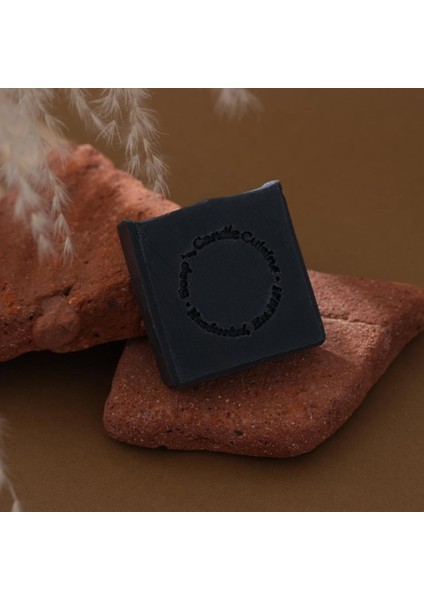 And Candle Cuisine Aktif Karbonlu El Yapımı Soğuk Proses Katı Sabun | 120 gr - 4oz