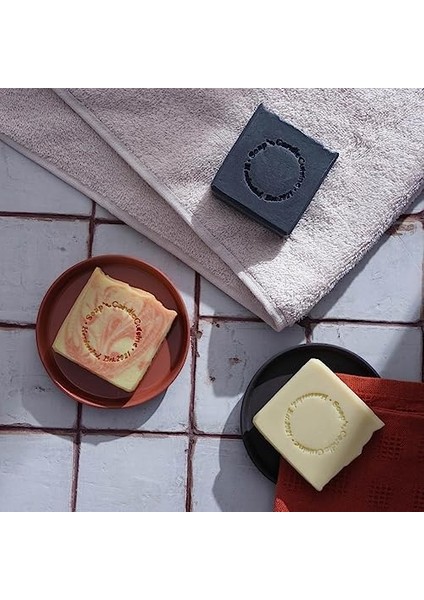 And Candle Cuisine Aktif Karbonlu El Yapımı Soğuk Proses Katı Sabun | 120 gr - 4oz
