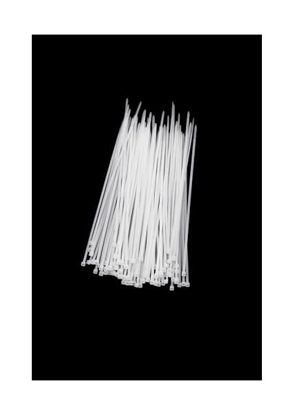 2,5X100 Beyaz Kablo Bağı & Plastik Kelepçe & Cırt Kelepçe 100 Adet (Paket)