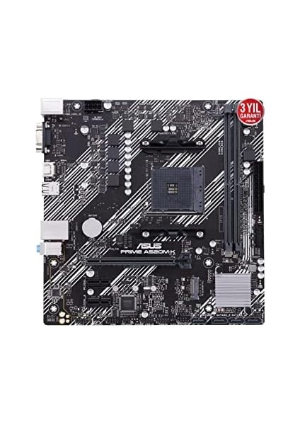 Prıme A520M-K Amd A520 Am4 Ddr4 4400 HDMI VGA M2 Usb3.2 Matx Anakart