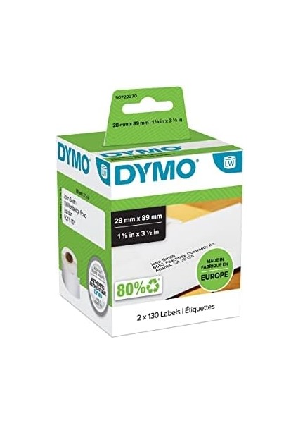 S0722370, Lw Adres Etiketi, (89X28 Mm) 260 Etiket/paket - (99010)