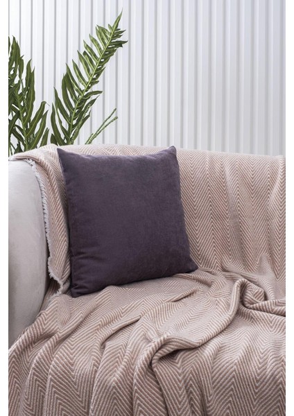 Home Gri Sade Panorama Kırlent Kılıfı Çok Farklı Renk Seçeneğiyle, 30 x 50