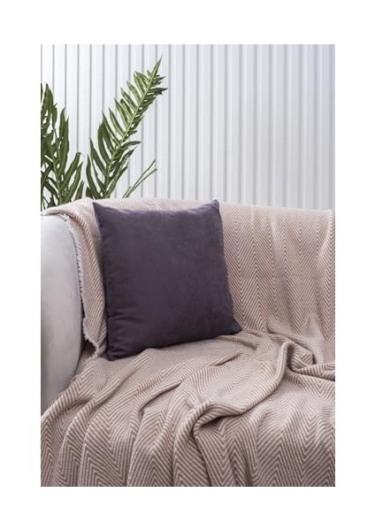 Home Gri Sade Panorama Kırlent Kılıfı Çok Farklı Renk Seçeneğiyle, 30 x 50