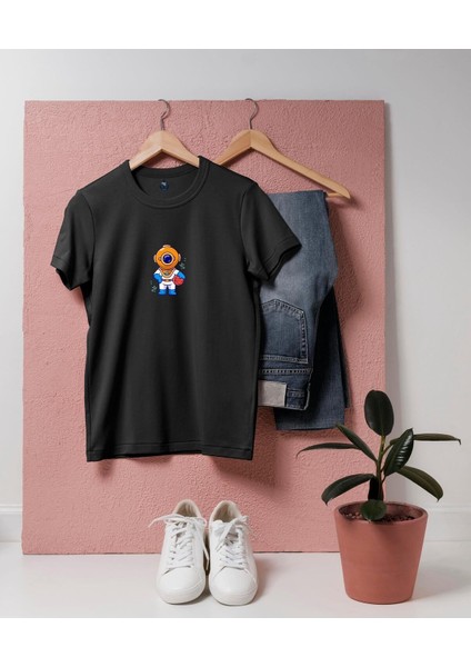 Oversize Basketbolcu Mini Dalgıç Tasarım T-Shirt