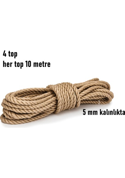 Çok Amaçlı Kalın Ip Hamak Ipi - Çamaşır Ipi Salıncak Ipi Atlama Ipi 40 Metre 721767 modelleri