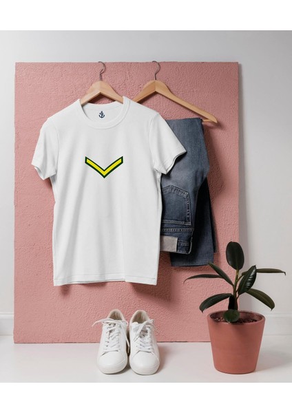 Oversize Onbaşı Rütbesi Tasarım Unisex T-Shirt