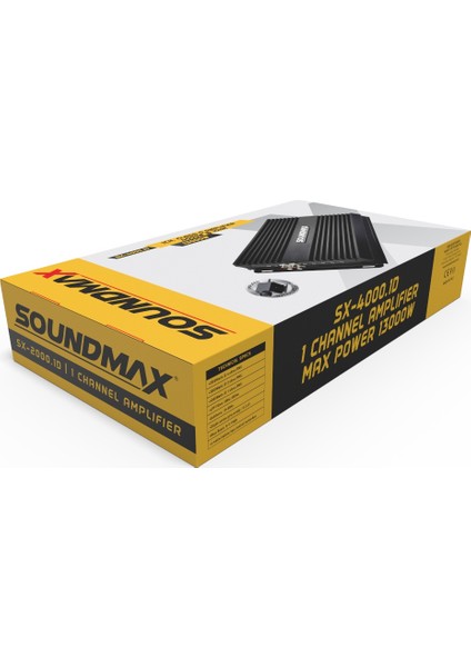 SX-4000.1D-1 Ohm 4000W Rms-Profesyonel-Bas Kumandalı-Mono Anfi