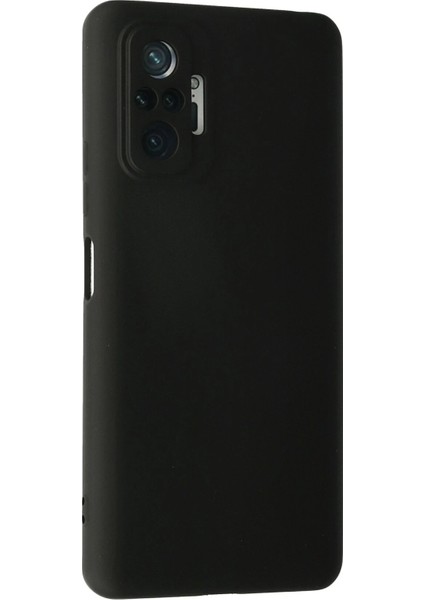 Xiaomi Redmi Note 10 Pro Kılıf Nano Içi Kadife Silikon - Siyah Dpmah