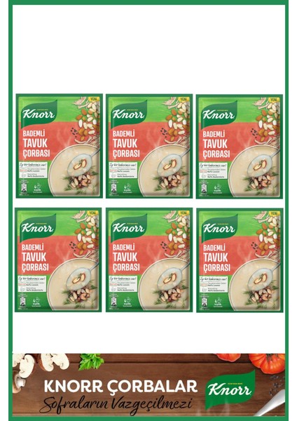 Bademli Tavuk Çorbası 75 gr x 6 Adet