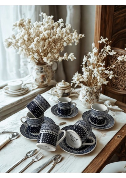 Frella Motifli 6lı Kahve Fincanı
