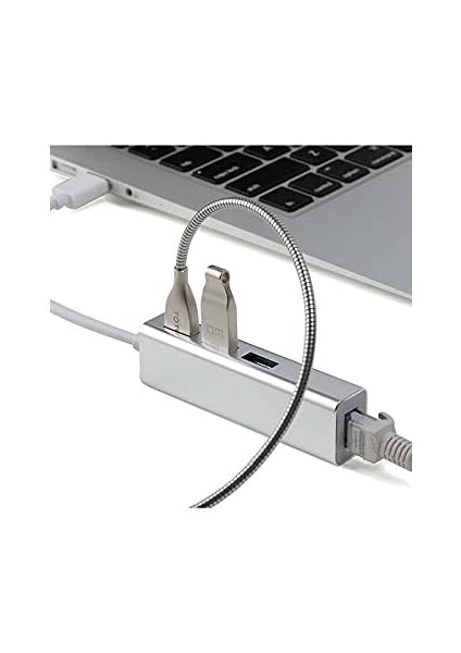 FC05 Type-C To 3 x 3.0 USB + RJ45 Lan Ethernet Çevirici MacBook Uyumlu