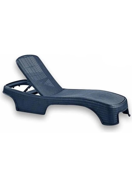 SY-2536 Antrasit Brezza Royal Lüks Rattan Şezlong