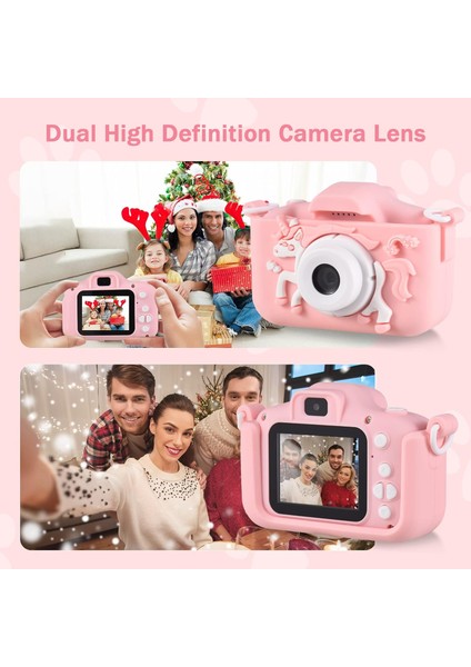 Mini Eğitici Çocuk Fotoğraf Makinesi Kılıflı Kamera Çocuklar Için Dijital Fotoğraf ve Oyun Makinesi fiyatları