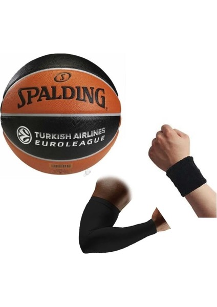 Basketbol Topu TF150 7 Euroleague TF150 7+Basketbol Kolluğu+Havlu Bıleklık