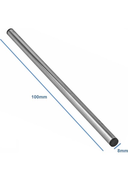 Çelik Sensör Başlığı 8X100MM Kılıf Sıcaklık Isı Sensör Kutusu Metal Tüp Boru D818B20 Ntc LM35