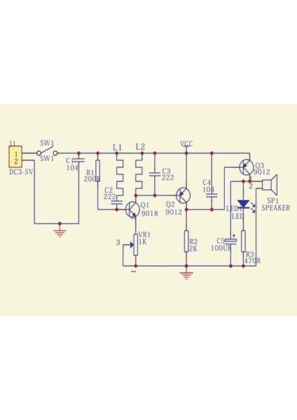 Metal Sensör Diy Kit Dedektör Elektronik Lehimleme Eğitim Devresi Dc 5V 60MM Temassız Algılayıcı modelleri