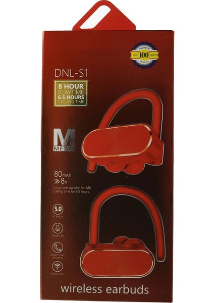 Dnls1 Wireless Kulaklık - Kırmızı Dpmah