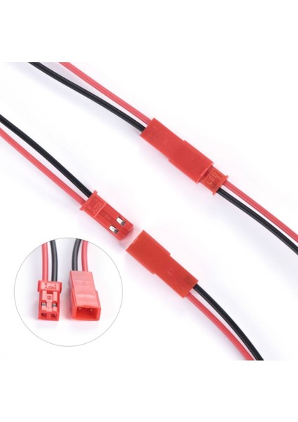 Jst Kablo Erkek Dişi Çift 10CM 100MM Model Uçak Helikopter Robot Lipo Lityum Lion Pil Akü Bağlantı