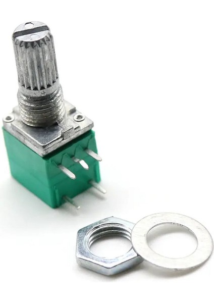 5 Pin 10KOHM Potansiyometre B10K Anahtarlı Pot Tırtıklı 15MM Döner Ayarlanabilir Direnç Ses fırsatları