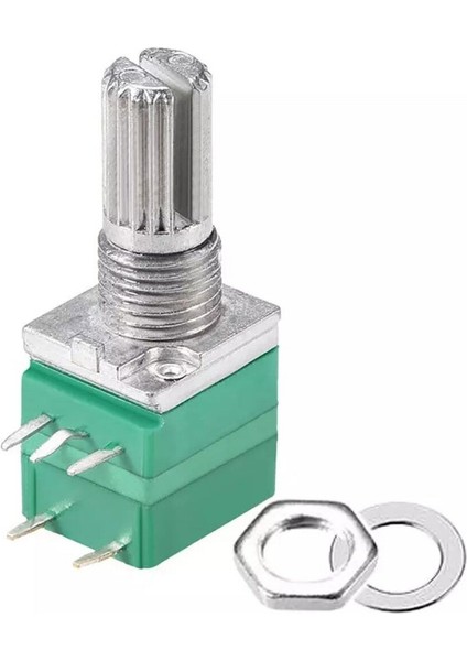 5 Pin 10KOHM Potansiyometre B10K Anahtarlı Pot Tırtıklı 15MM Döner Ayarlanabilir Direnç Ses indirimleri