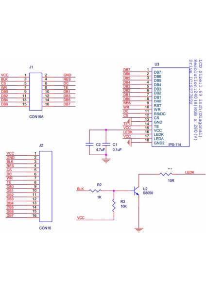 1.69 Inç LCD Tft Modül Yuvarlak Köşe ST7789V2 16 Pin Spı 8080 Paralel 240X280 Piksel Akıllı Saat fırsatları