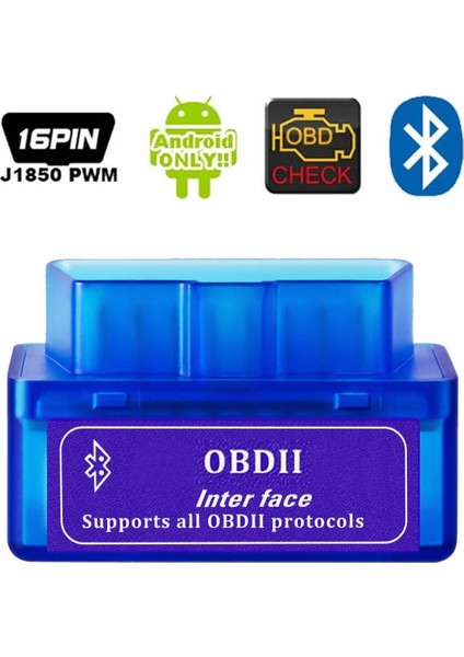 Bluetooth Araba Arıza Tespit Cihazı Beyin Ayar Test Tamir Aracı Android Windows Kablosuz Can