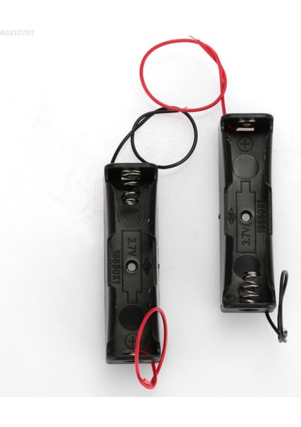 Tekli 1 Li 18650 Pil Yuvası Kablolu Tutucu 3.7V Pil Şarj Kutusu modelleri