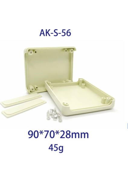 Ak-S-56 Beyaz Plastik Elektronik Proje Kutusu