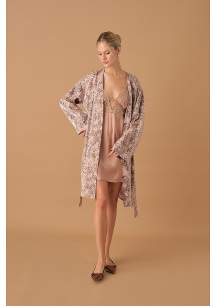 Ipek Saten Altılı Gelin Çeyiz Takımı - LX.25262 Neutral